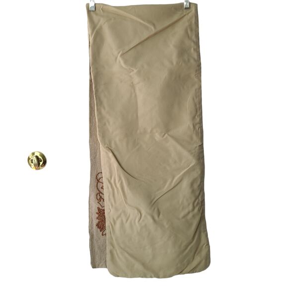 Nicole Miller beaded sequined linen look fall table runner 13.5 x 68 - Picture 5 of 10